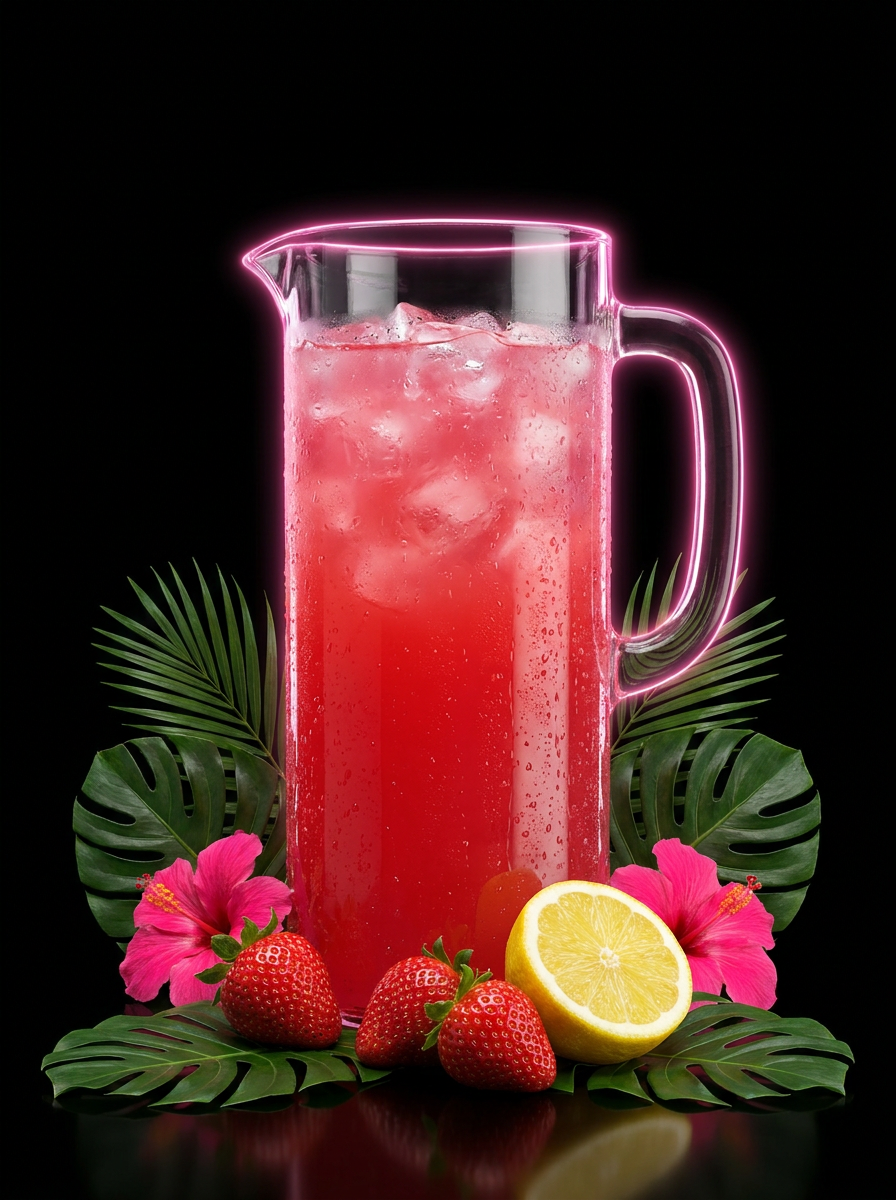 LAB pink lemonade pitcher — real fruit, fresh-squeezed, made by AB