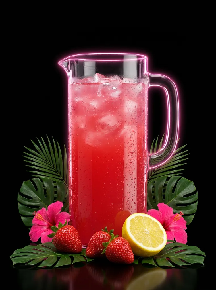 LAB pink lemonade pitcher — real fruit, made by AB